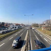 Photo taken at Dušanovački most by Đorđe P. on 2/26/2021