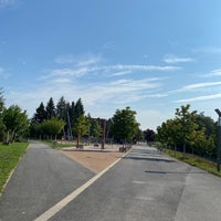 Photo taken at Malešický park by Đorđe P. on 8/17/2023