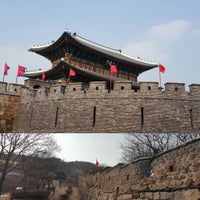 Photo taken at Hwaseong Fortress by Jaison P. on 3/20/2016