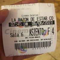 Photo taken at Cinemex by Vicky N. on 6/6/2019