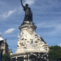 Photo taken at Place de la République by Salete O. on 6/21/2015