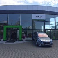 Photo taken at Femat Autocentrum, autosalon Škoda by Marek Č. on 7/18/2016