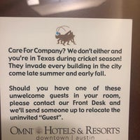 Photo taken at Omni Austin Hotel Downtown by Christine S. on 10/7/2019