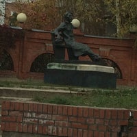 Photo taken at Памятник Чехову by Elena U. on 10/13/2016