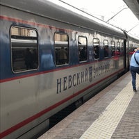 Photo taken at Поезд №747/748 «Невский Экспресс» Санкт-Петербург — Москва by Elena U. on 9/26/2019