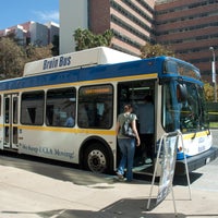 Photo taken at UCLA BruinBus Stop: Medical Plaza by UCLA Transportation on 9/28/2012