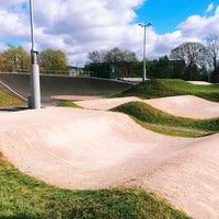 Photo taken at Burgess Park BMX Track by Alberto T. on 4/8/2014