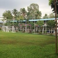 Photo taken at Sarasas Suksawad School by Thara T. on 11/15/2012