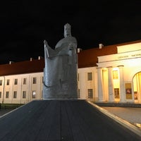 Photo taken at Monument to King Mindaugas by Uliana K. on 10/12/2019