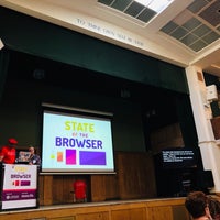 Photo taken at Conway Hall by Maximilian F. on 9/14/2019