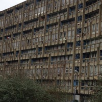 Photo taken at Robin Hood Gardens by Aurore S. on 1/17/2016