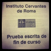 Photo taken at Instituto Cervantes di Roma by Gabriele V. on 2/9/2013