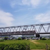 Photo taken at 京成本線 江戸川橋梁 by Takayuki 5. on 5/26/2019
