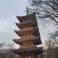 Photo taken at The Five-storied Pagoda of the Former Kan&amp;#39;ei-ji Temple by Takayuki 5. on 1/7/2024