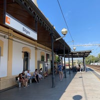 Photo taken at RENFE Sitges by Jerry C. on 8/26/2019