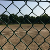 Photo taken at 学田公園野球場 by gocchi on 5/22/2016