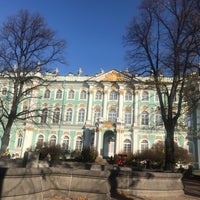 Photo taken at Фонтан у Эрмитажа by Елена Ж. on 10/11/2021