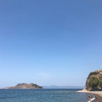 Photo taken at Anaxos Beach by Seda on 8/24/2018