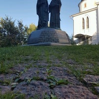 Photo taken at Памятник Кириллу и Мефодию by Emil on 8/27/2016