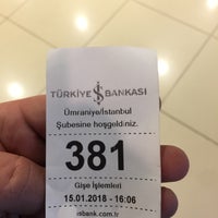 Photo taken at Türkiye İş Bankası by Veysel . on 1/15/2018