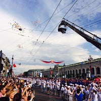 Photo taken at Флэш Моб &amp;quot; Танцующий Невский&amp;quot; by Ivan V. on 5/25/2014