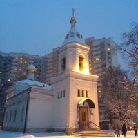 Photo taken at Храм Благовещения Пресвятой Богородицы в с. Федосьине by Полина В. on 12/12/2014