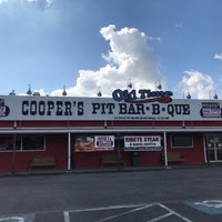Photo taken at Cooper&amp;#39;s Old Time Pit Bar-B-Que by Katie B. on 11/16/2017