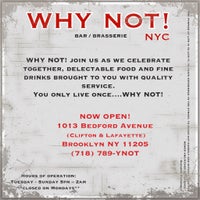 Photo prise au Why Not NYC par Why Not NYC le4/12/2014