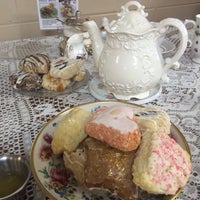 Photo taken at Just Delicious Scones &amp;amp; The Royal Treat Tea Room by Kathi J. on 12/11/2014