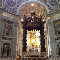 Photo taken at Vatican High Altar by Iren A. on 9/28/2014