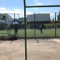 Photo taken at Футбольное поле у ФОК «Приозерный» by Menя Net . on 6/24/2018