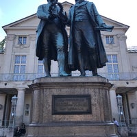 Photo taken at Goethe-Schiller-Denkmal by Doreen F. on 5/20/2018