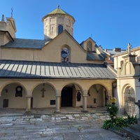 Photo taken at Armenian courtyard by Kate K. on 7/8/2021