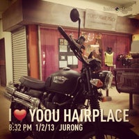 Photo taken at Yoou Hairplace by Stephens W. on 2/1/2013