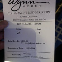 11/3/2018에 Rex A.님이 Wynn Poker Room에서 찍은 사진