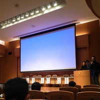 Photo taken at 慶應義塾大学三田キャンパス北館 3階ホール by Saku Y. on 11/26/2012