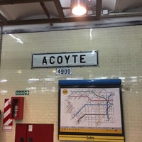 Photo taken at Estación Acoyte [Línea A] by Надежда К. on 11/11/2016