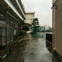 Photo taken at 武蔵野市立第一中学校 by Taro Y. on 7/22/2016