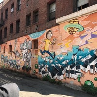 Photo taken at Rick and Morty Mural by Gene X. on 9/16/2017
