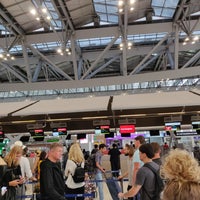 Photo taken at Check-in Row &amp;quot;U&amp;quot; by wim e. on 9/3/2018
