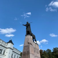 Photo taken at Great Duke Gediminas monument by Omar A. on 9/24/2019