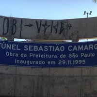 Photo taken at Túnel Sebastião Camargo by Fauzer A. on 12/1/2014