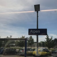 Photo taken at Bahnhof Alpen by Antje K. on 5/12/2018