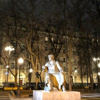 Photo taken at Памятник Ивану Крылову by Olga P. on 3/9/2020