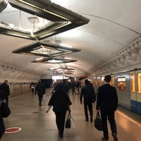 Photo taken at metro Tulskaya by Olga P. on 9/19/2019