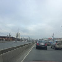 Photo taken at Мост Доватора-Дзержинского by Olga P. on 4/15/2016