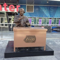 Photo taken at Chick Hearn Statue by Mark C. on 5/7/2013