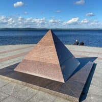 Photo taken at Скульптура «Пирамида» by Svetlana A. on 8/3/2021