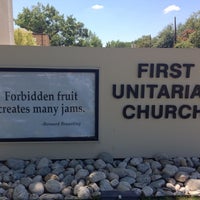Photo taken at First Unitarian Church of Dallas by Brad M. on 8/25/2013