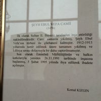 Photo taken at Şeyh Ebu&amp;#39;l Vefa Camii by Mücahit P. on 1/26/2016